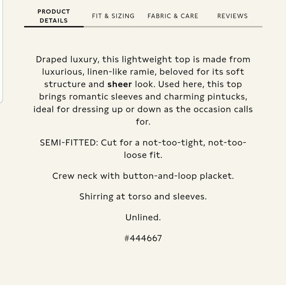 Banana Republic Ramie Pintuck Blouse - Picture 5 of 7